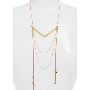MADEWELL V shape Arrow Layered Necklace